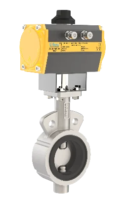 UFLOW Pneumatic Operated Wafer Type Butterfly Valve - PN16